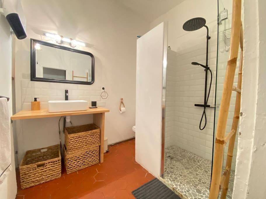 Ferienwohnung Le Jardin Secret De Nady Carcassonne Exterior foto
